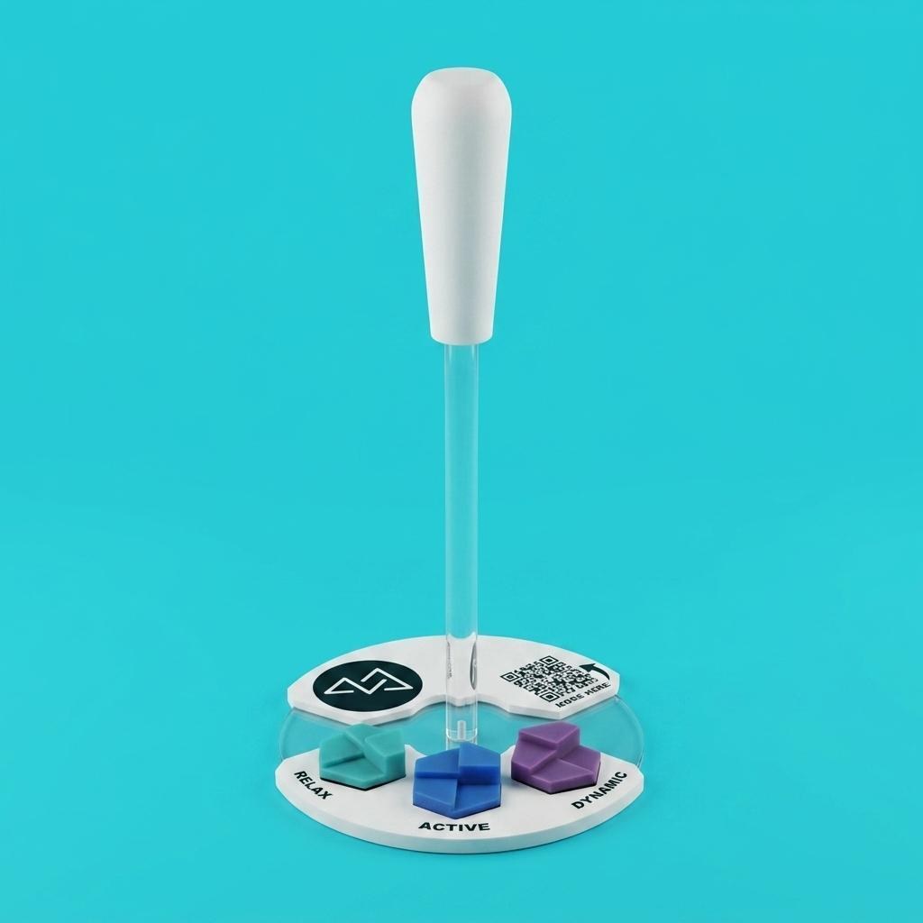 The Clear Your® Demo Stand on its acrylic base