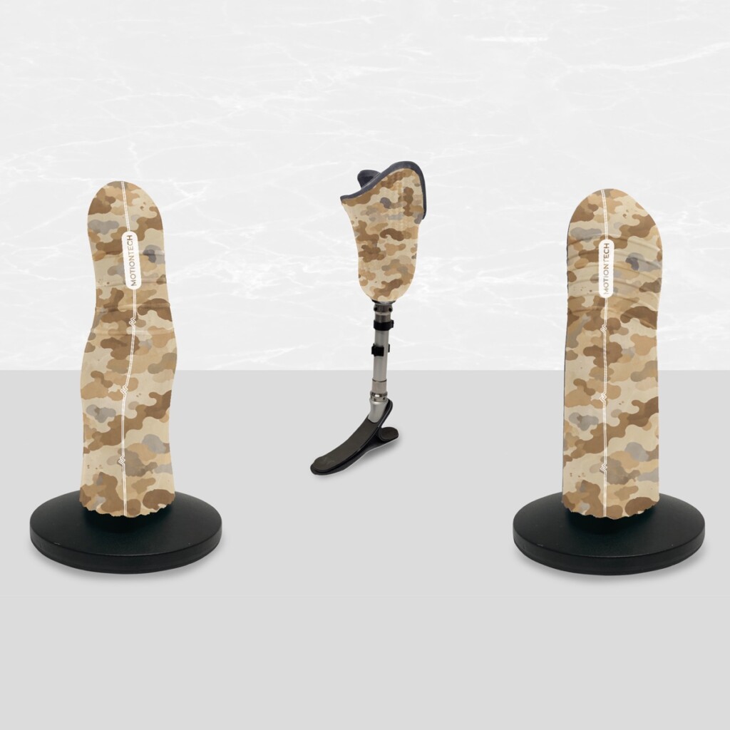 Camo Desert auf einen Liner aufgebracht