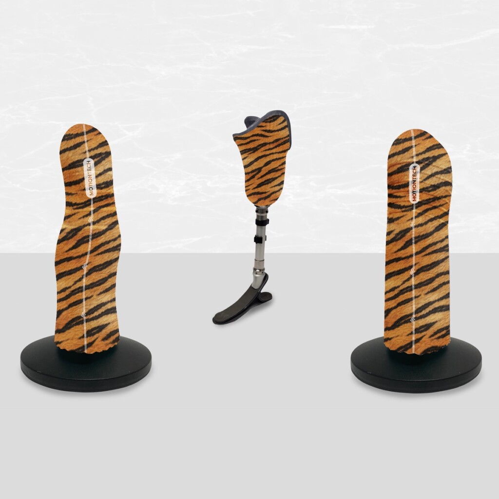 Tiger Skin applied to a liner
