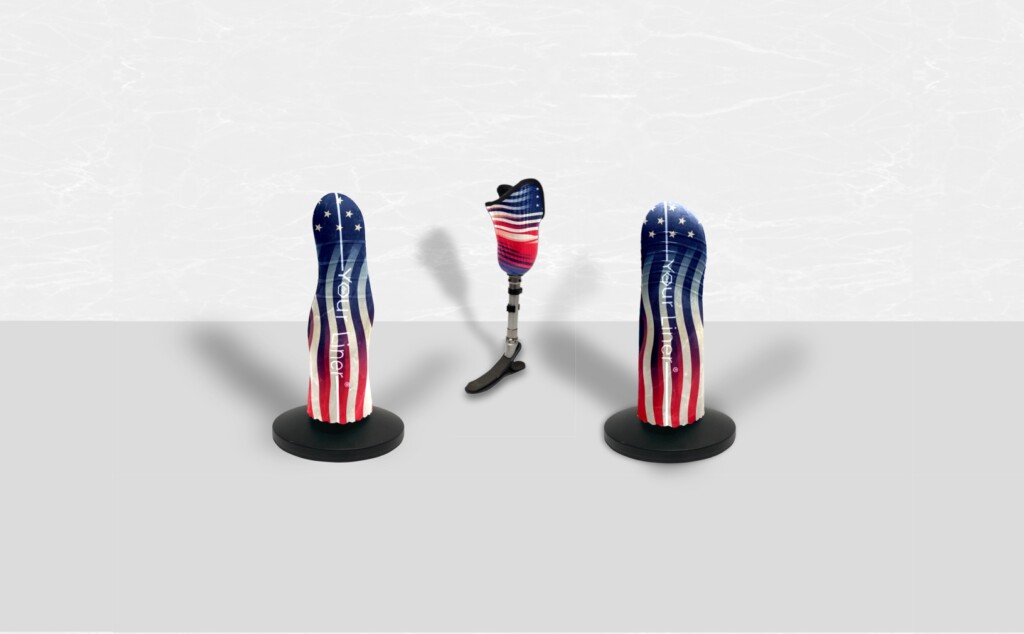 U.S.A. appliqué sur un liner